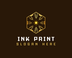 Laser Cutter 3D Printing logo design