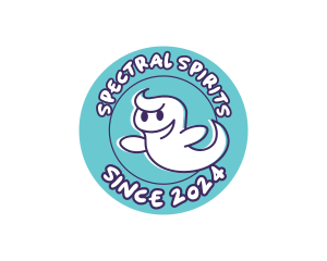 Cartoon Ghost Spirit logo design