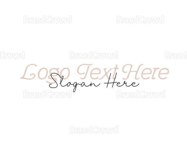 Elegant Feminine Script Logo