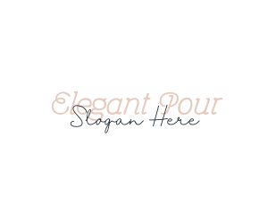 Elegant Feminine Script logo design