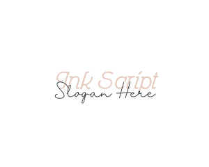 Elegant Feminine Script logo design