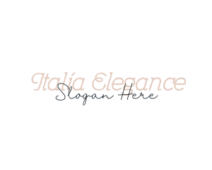 Elegant Feminine Script logo design