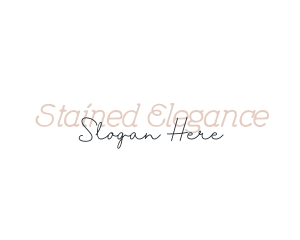 Elegant Feminine Script logo design