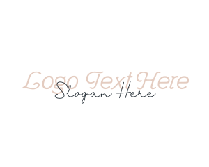Wordmark - Elegant Feminine Script logo design