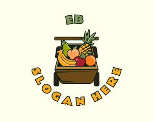 Organic Fruit Cart Logo
