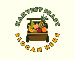 Organic Fruit Cart logo design