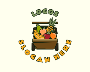 Durian - Organic Fruit Cart logo design