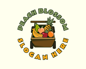 Organic Fruit Cart logo design