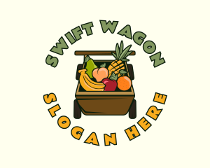 Organic Fruit Cart logo design