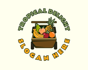 Pineapple - Organic Fruit Cart logo design