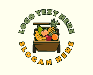 Farm - Organic Fruit Cart logo design