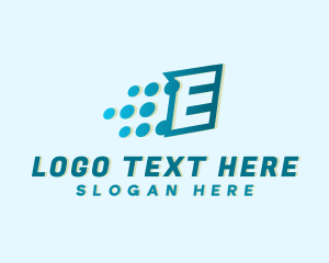 Communication - Modern Tech Letter E logo design