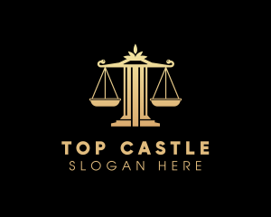 Law Column Justice Scale Logo