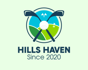 Golf Course Hill logo design