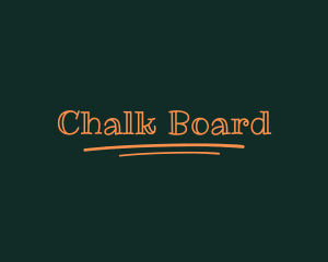 Kid Chalk Writing logo design