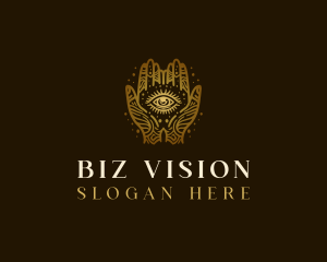 Fortune Telling Hand Eye logo design