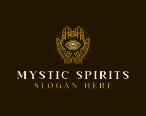 Fortune Telling Hand Eye logo design