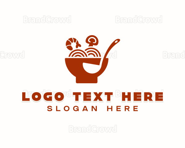 Noodles Soup Cafeteria Logo