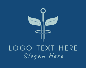 TCM - Natural Leaf Acupuncture logo design