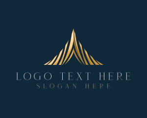 Investement - Luxury Pyramid Triangle logo design