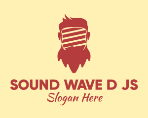 Hippy - Hipster Guy Beard logo design