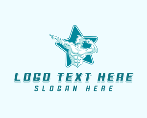 Muscle - Muscle Gym Bodybuilder logo design