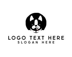 Smoking - Cool Dog Smoking logo design