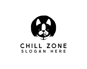 Cool - Cool Dog Smoking logo design