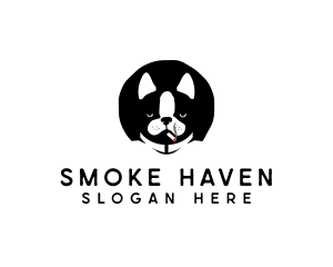 Cool Dog Smoking logo design