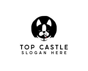 Vape - Cool Dog Smoking logo design