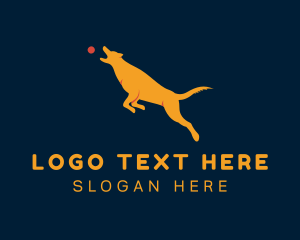 Canine - Pet Dog Fetch logo design