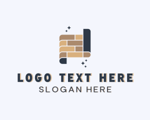 Floor - Brick Pattern Tiling logo design