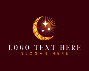 Luxury - Diamond Moon Jewelry logo design