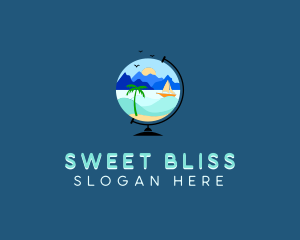 Resort - Island Beach Tour logo design