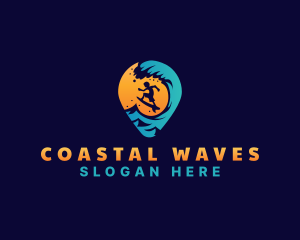 Shore - Surf Vacation Wave logo design