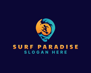 Surf - Surf Vacation Wave logo design