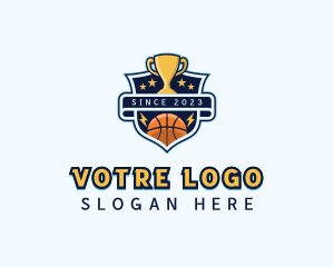 League - Basketball Trophy Champion logo design