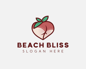 Swimwear - Peach Butt Fruit logo design