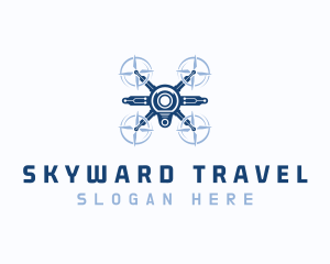 Fly - Surveillance Drone Flying logo design