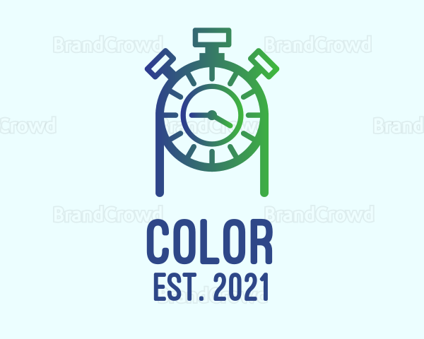 Stopwatch Clock Countdown Logo