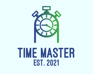 Chronometer - Stopwatch Clock Countdown logo design