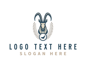 Date Palm - Wild Arabian Oryx logo design