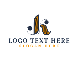 Event Styling - Retro Letter K Brand logo design