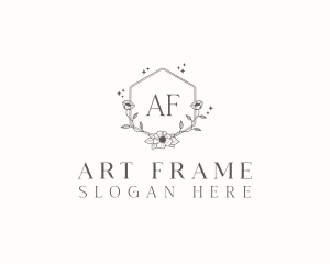 Frame - Flower Wreath Frame logo design