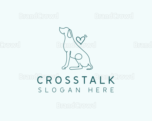 Dog Heart Veterinary Logo