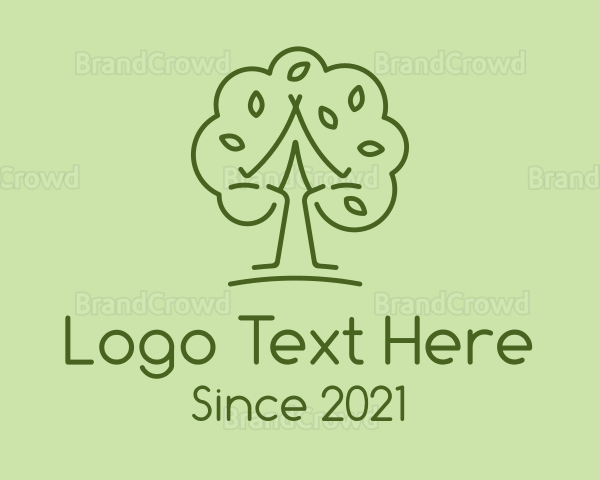 Leafy Wellness Tree Logo