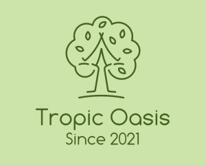 Tropic - Leafy Wellness Tree logo design