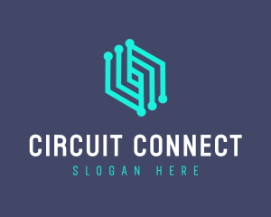 Circuits - Abstract Software Tech logo design