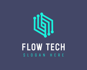 Abstract Software Tech logo design