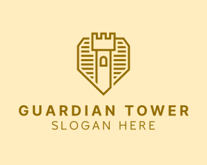 Castle Tower Shield logo design